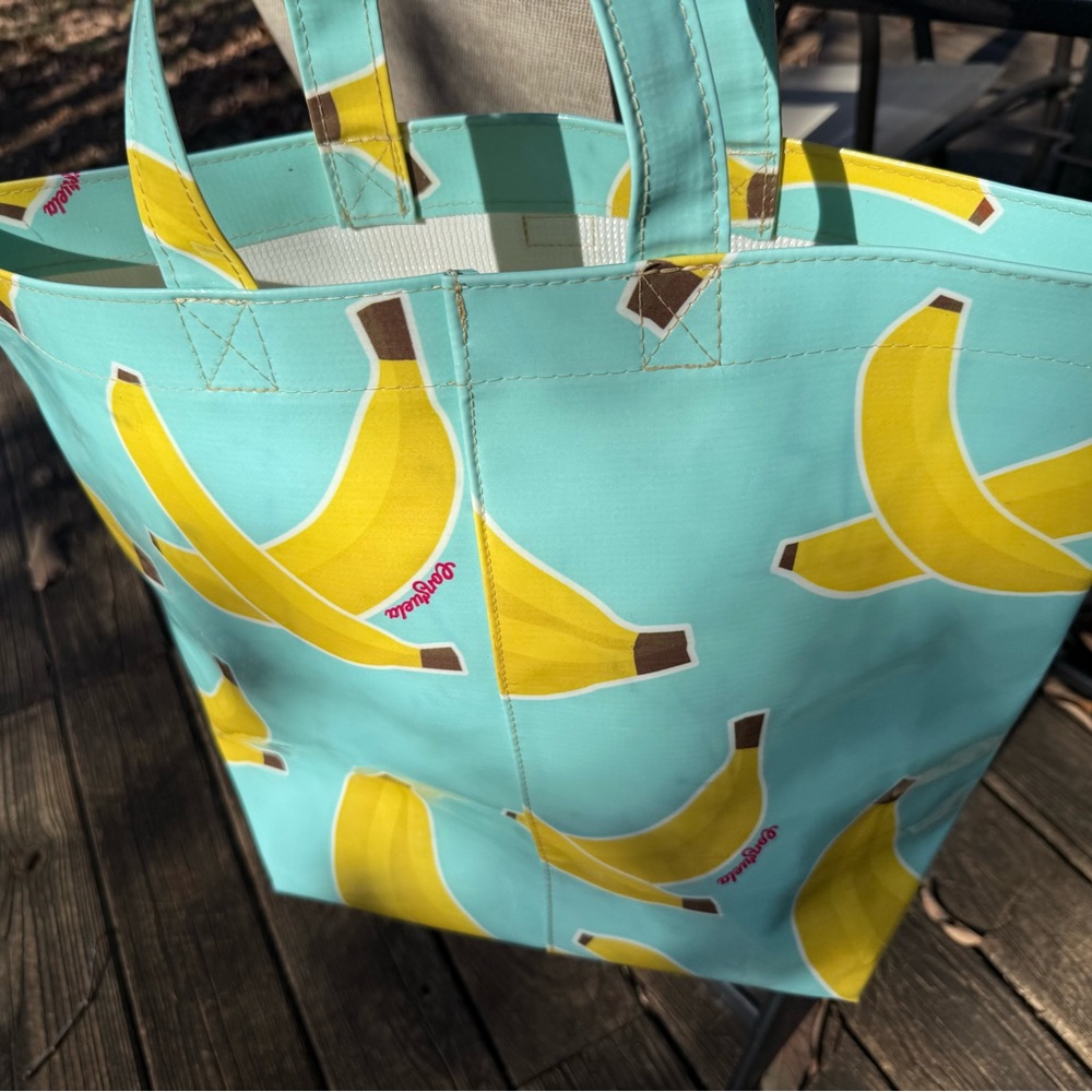 Consuela Turquoise Banana Print Tote - Picture 2 of 9